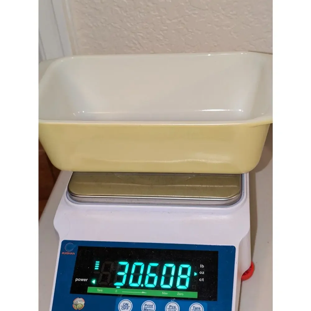 Vintage Pyrex 913 Loaf Pan Ovenware in Verde Yellow 1950-1959